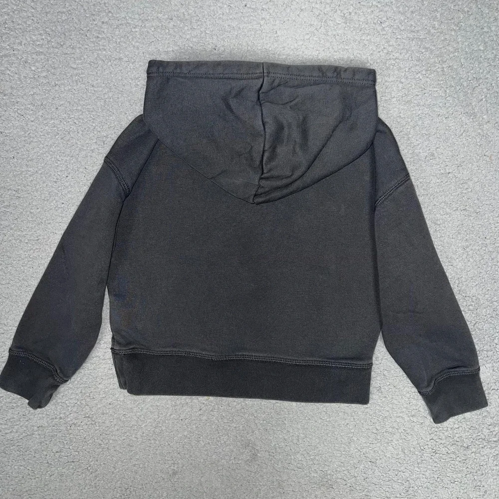Gap Kids DC Comics Batman Hoodie Youth Sz XS (4-5) Black Embroider Logo Pullover